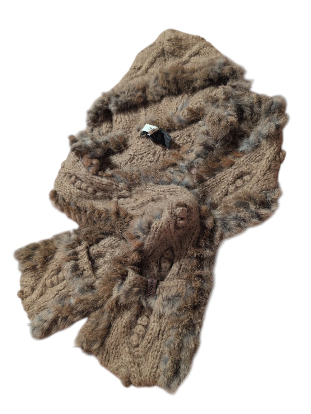 RUDSAK hood scarf (real fur)